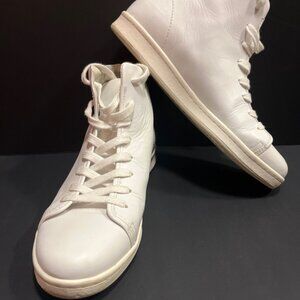 Men’s LINDER ankle lace up boots white leather size 43 US size 9 1/2 retail $295